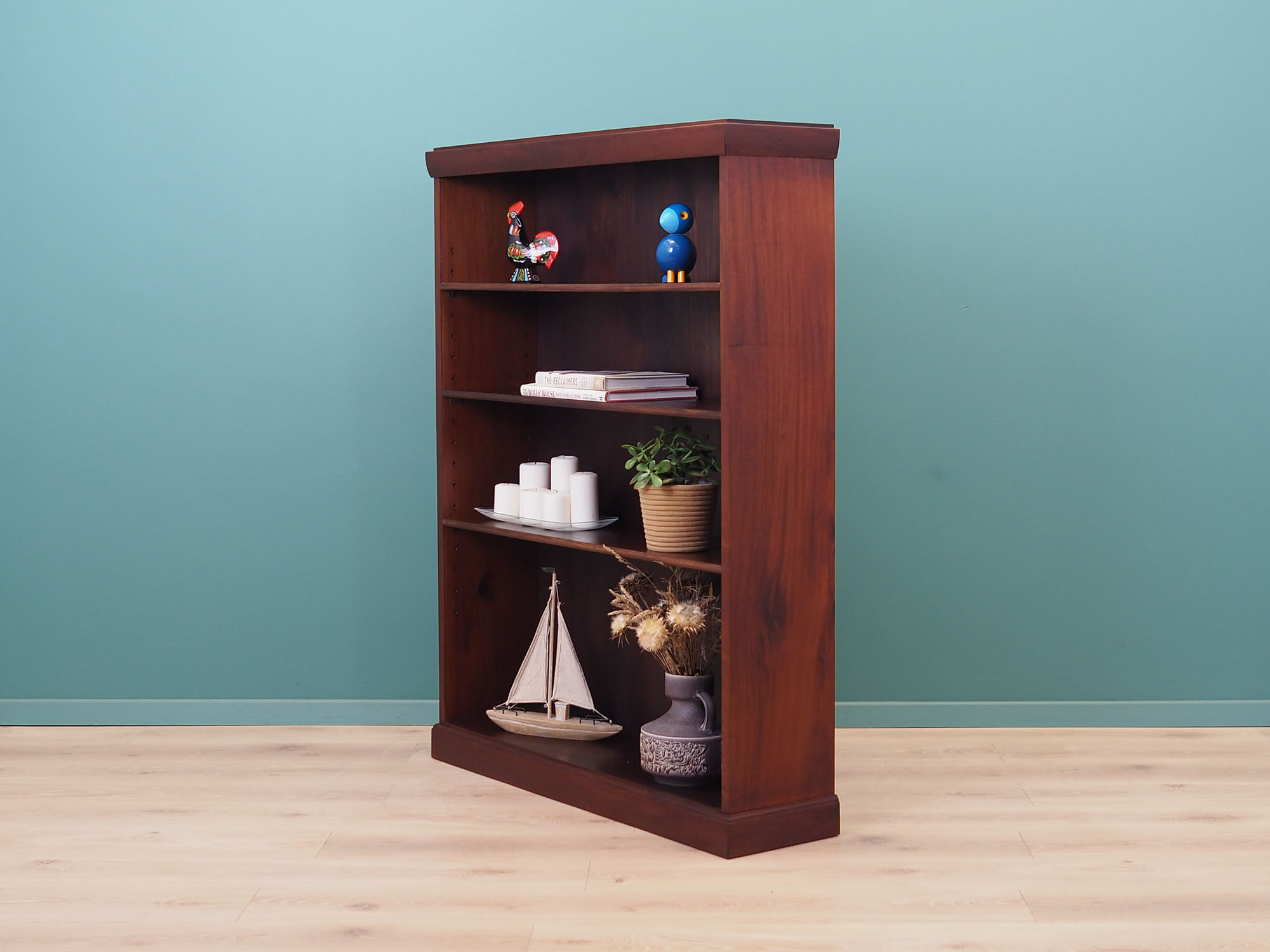 Mahogany bookcase, Danish design, 1960s, manufacturing: Denmark