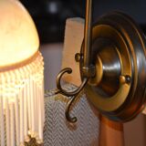 Opaline wall light with ceramic and glass pendants