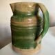 Glazed earthenware pitcher from the Dieulefit farm, popular art from the early 20th century.