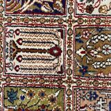 Vintage turkish silk carpet 92x157 cm