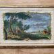 Miniature enhanced engraving, under glass, late 18th century painting, Netherlands