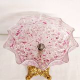 Frutero "Art Nouveau" en cristal de Murano. Italie, années 1940.