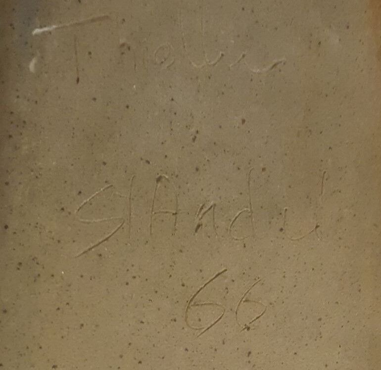 Blue ceramic spoon rest