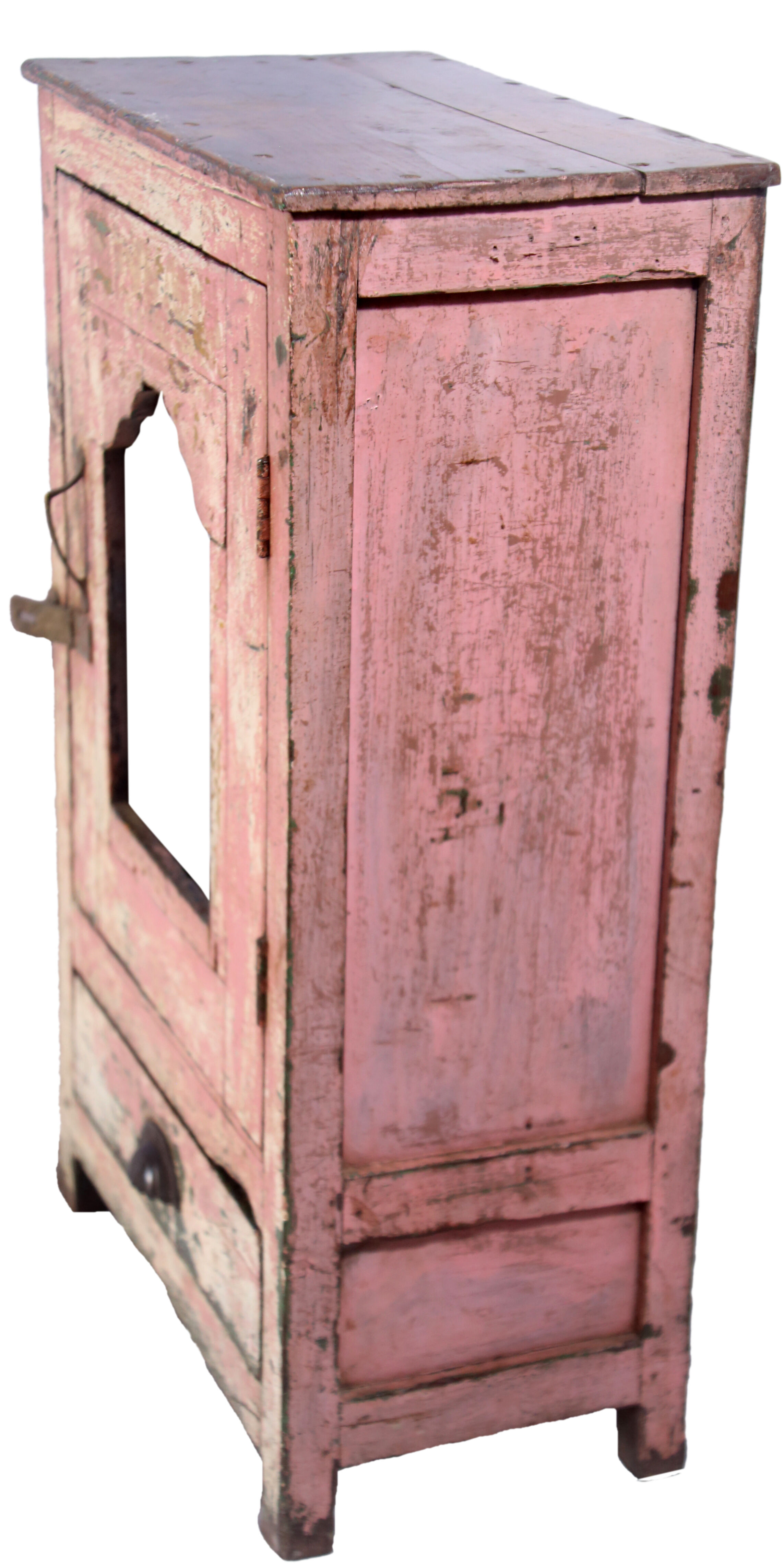 Old Burmese teak bedside