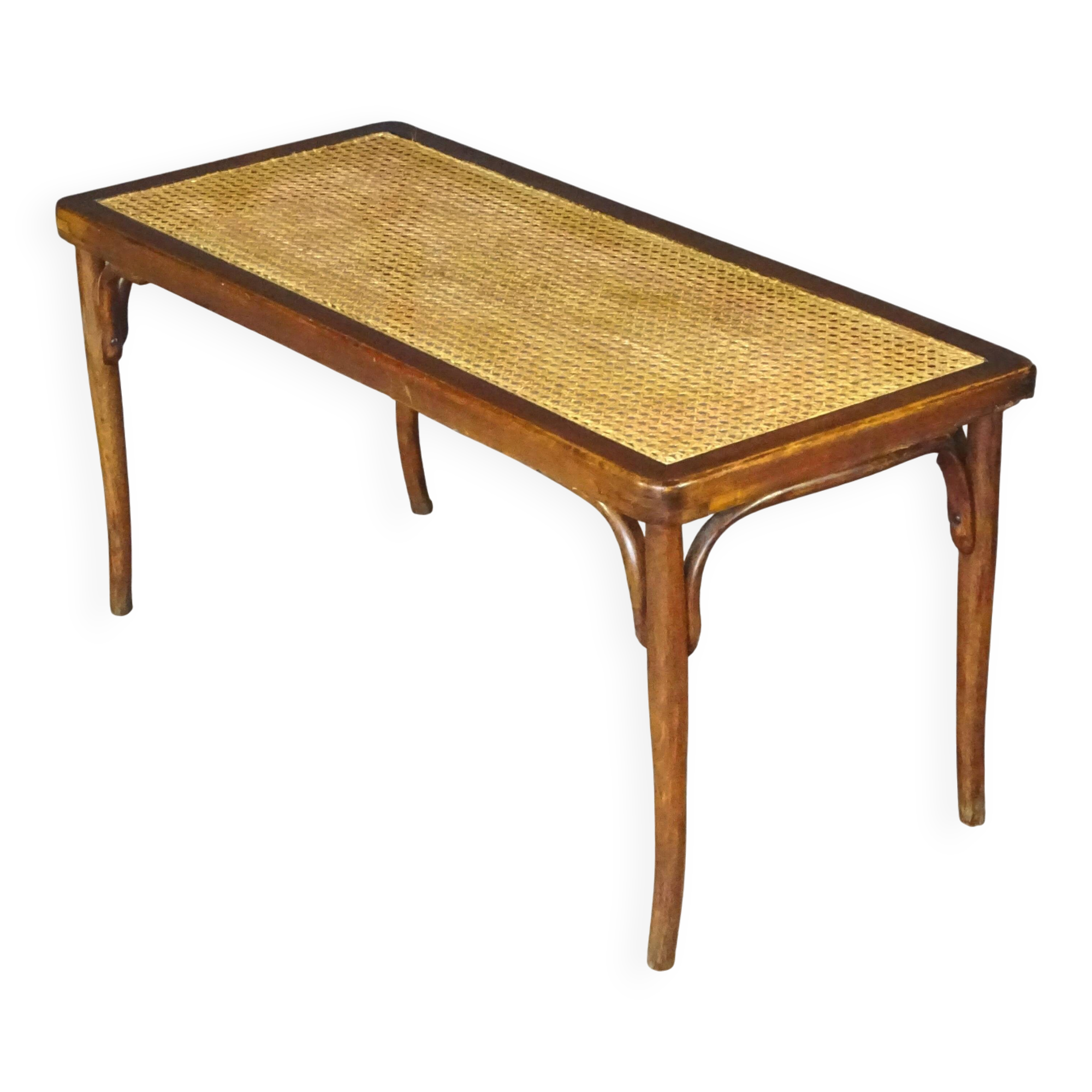 Piano bench, bent wood, Bentwood, circa 1920 - no Thonet