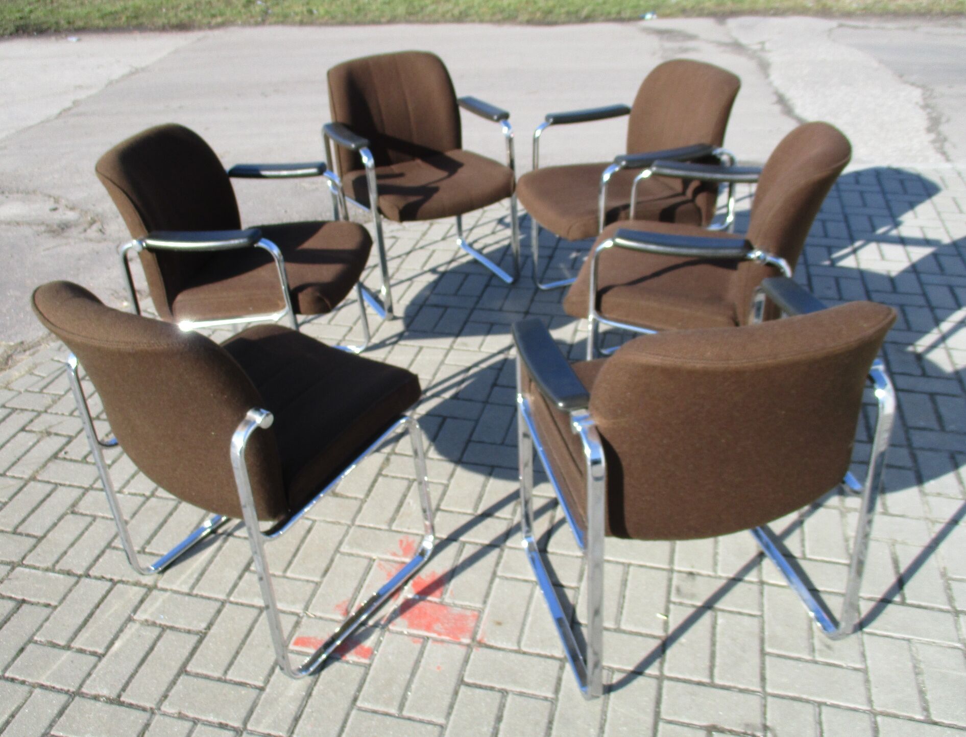 Set of Six Chairs, Röder Söhne, Germany, 1970s