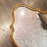 Golden whipped mirror 38x60cm