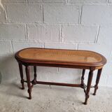 Wooden piano bench and cannage