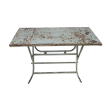 Old metal dining table