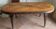 Large Vintage Dining Table 2m. Chevron Inlay