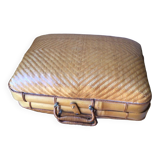 Vintage bamboo suitcase