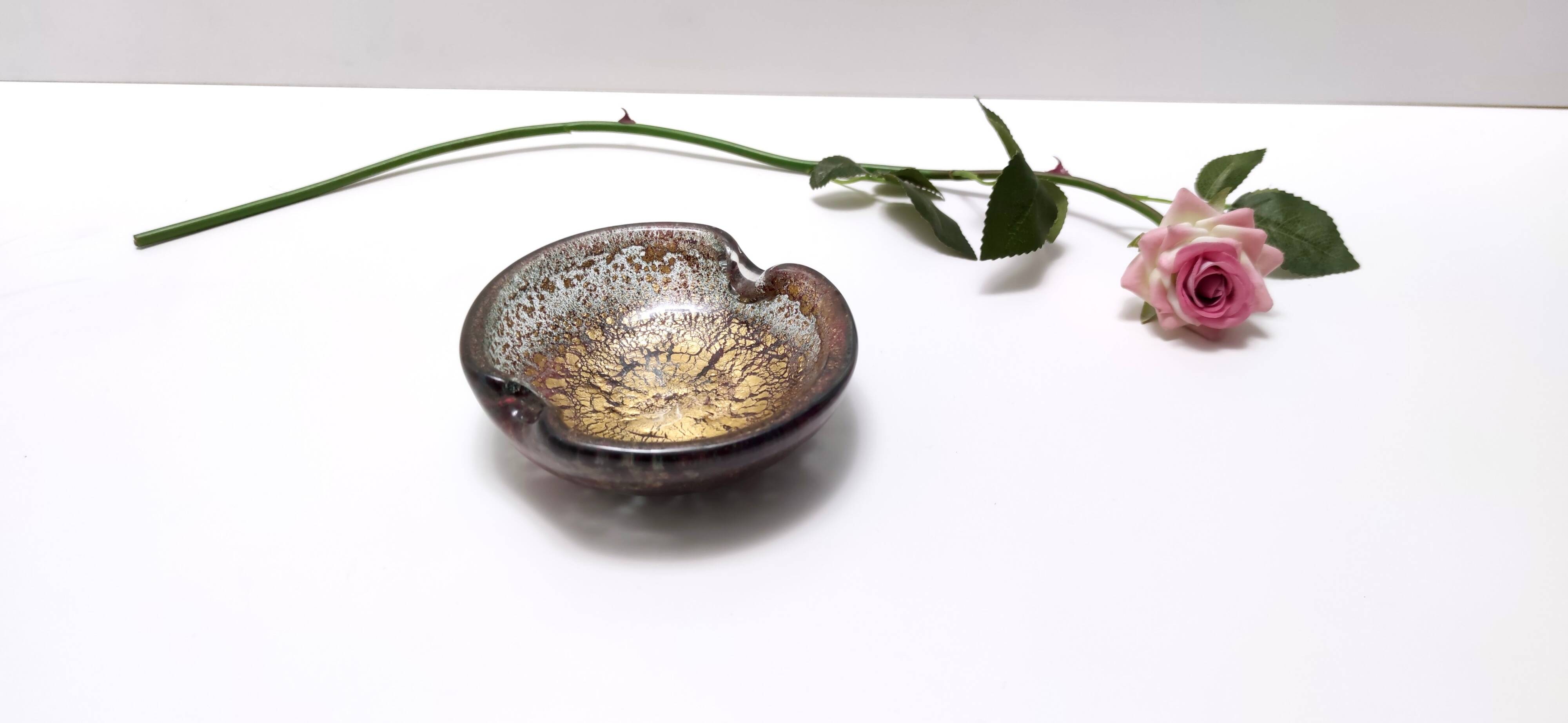 Purple Murano Glass Ashtray-Catchall by Ercole Barovier mod. "Porpora"