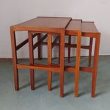 Solid teak pull out tables