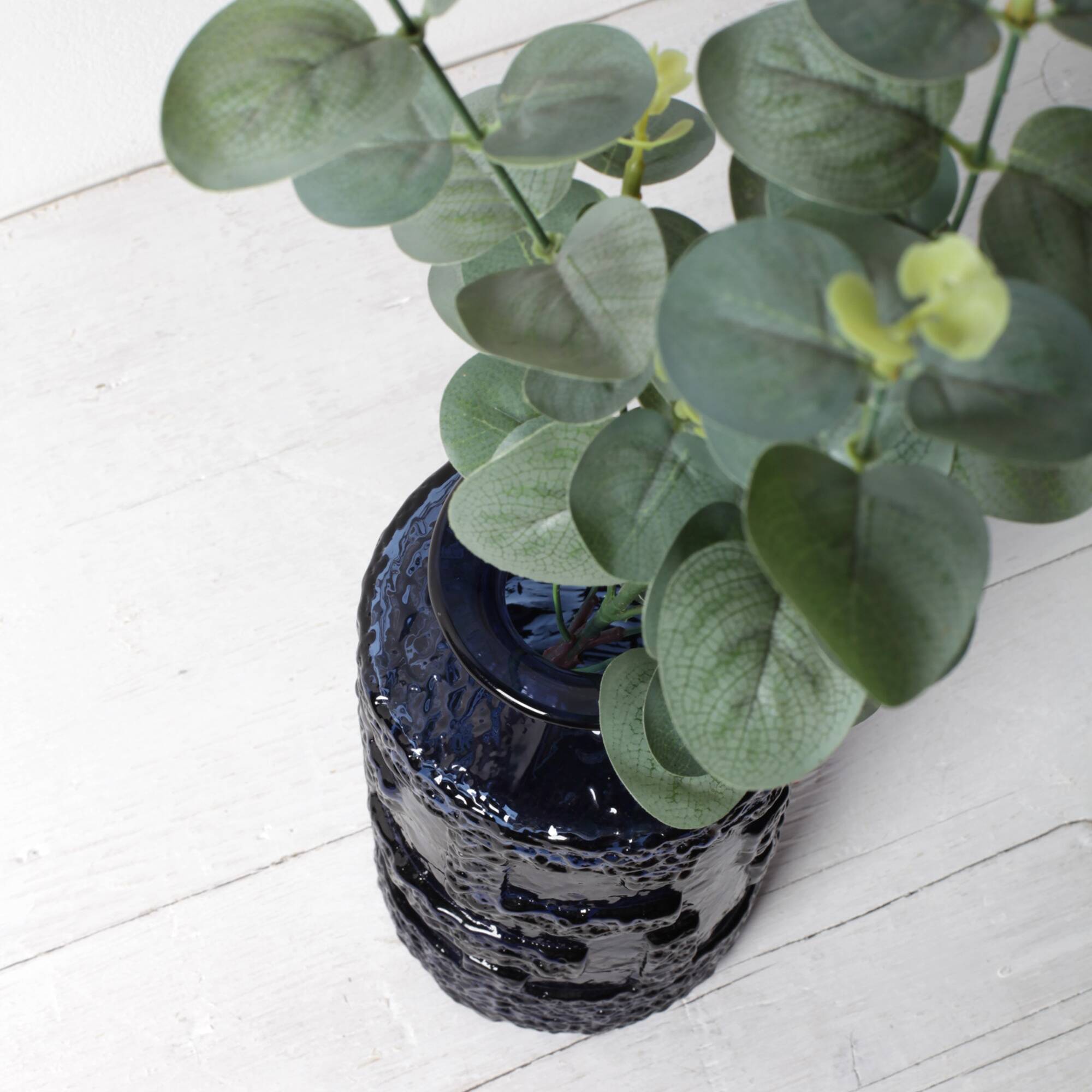 Glass Vase "Cobolt" by Göte Augustsson / Ruda Glasbruk / Sweden / 1970s