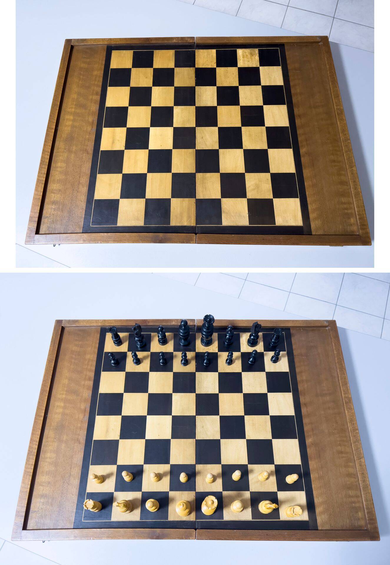 Jeu de jacquet (backgammon) et échec ancien