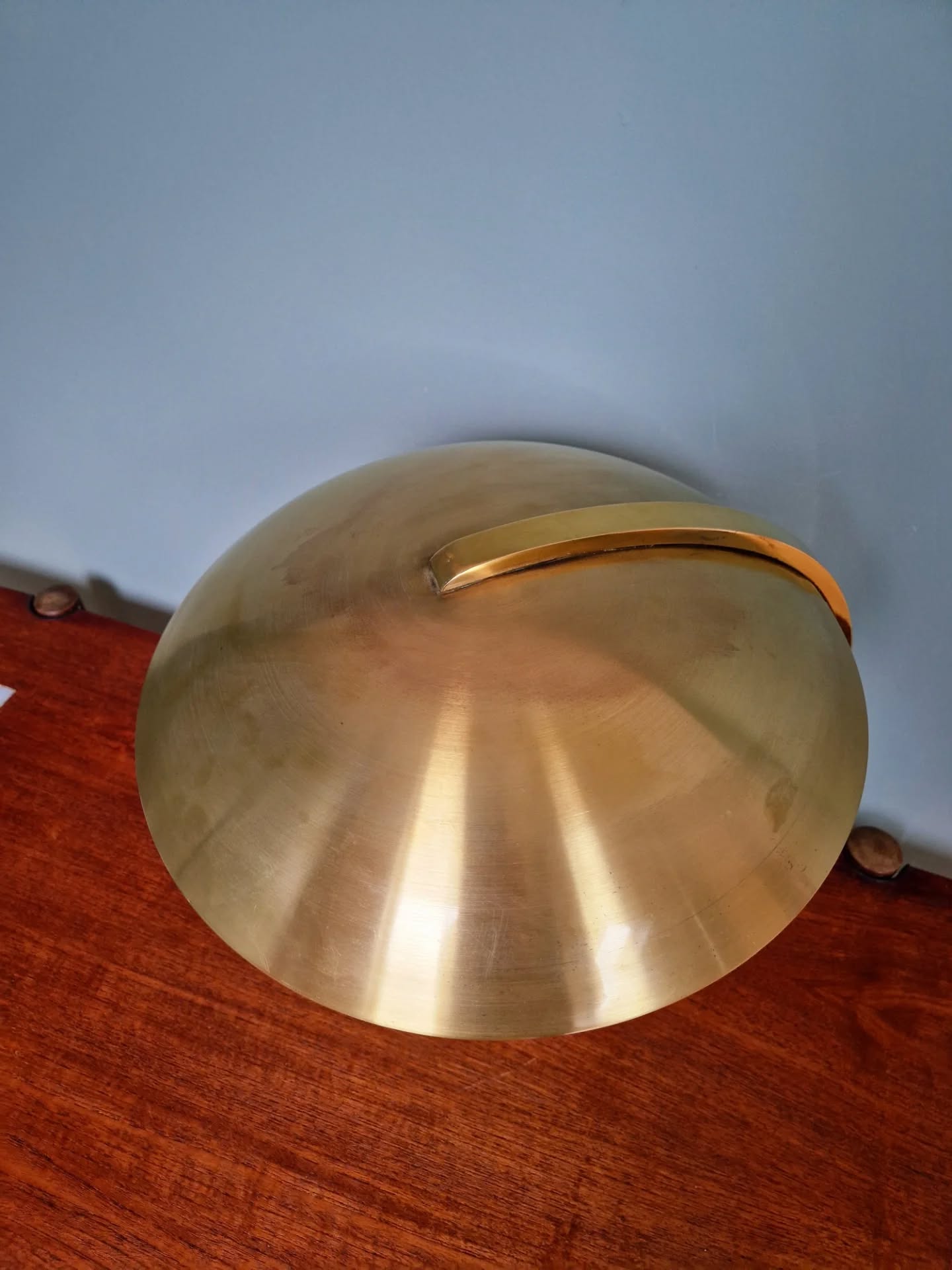 Bauhaus desk lamp in brass, Egon Hillebrand, 1930