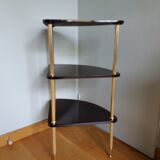 Formica corner shelf neck and gilded metal