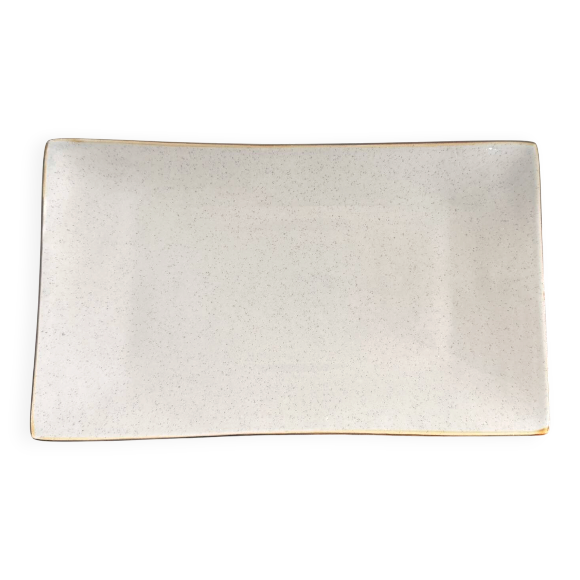 Vide poche, plat rectangulaire en céramique émaillée, 1970