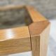 Coffee table in wood and smoked glass 1970 vintage