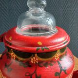 Ancienne cafetière et pot à lait en tôle émaillée