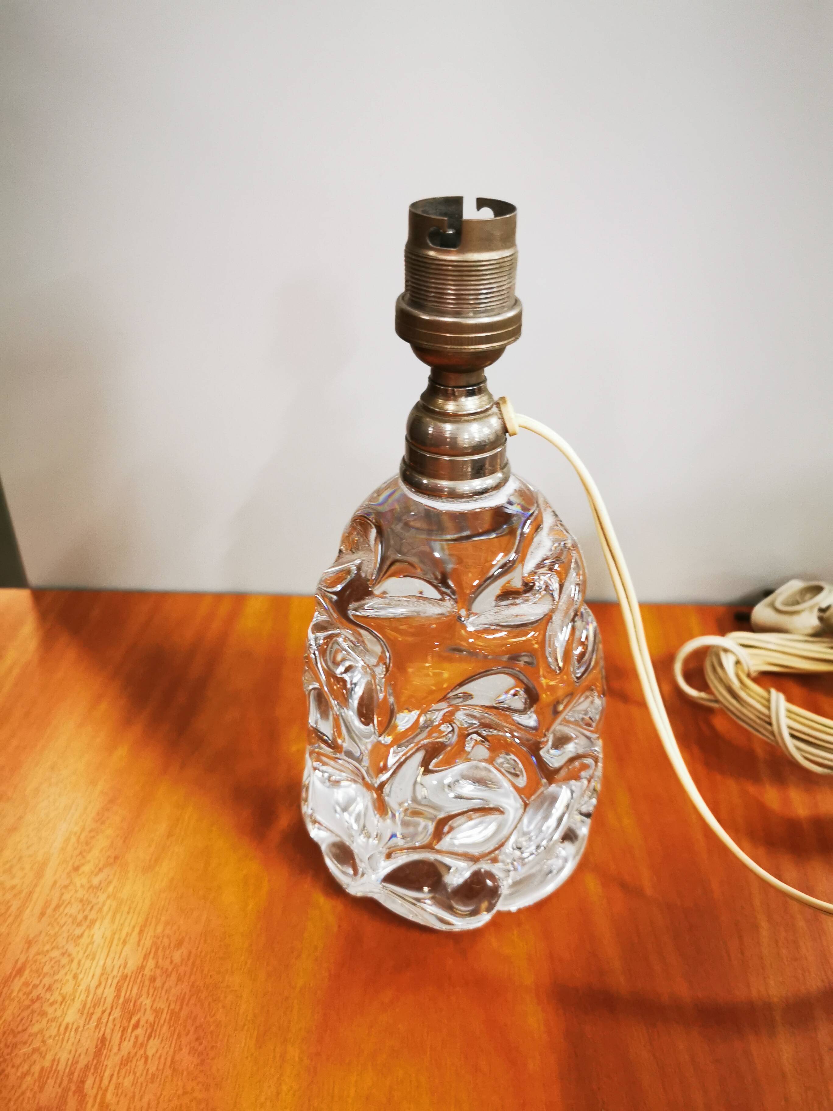 Antique Baccarat bedside lamp