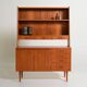Teak bookcase with writing desk, Scandinavian production, 1960s
