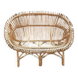 Rattan bench