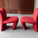 Set de 2 fauteuils lounge « Multipla » de Jane Dillon et Peter Wheeler.