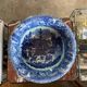 Pichet et bol en grès bleu et blanc Victoria Ware