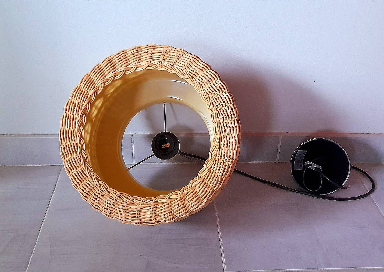 Woven wicker suspension, 1960.