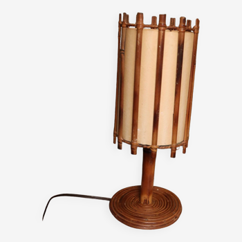 Lampe rotin Louis Sognot