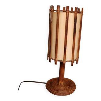 Louis Sognot rattan lamp