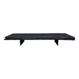 Table basse en bois brûlé Wabi sabi