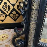 Mirror period Napoleon III blackened wood