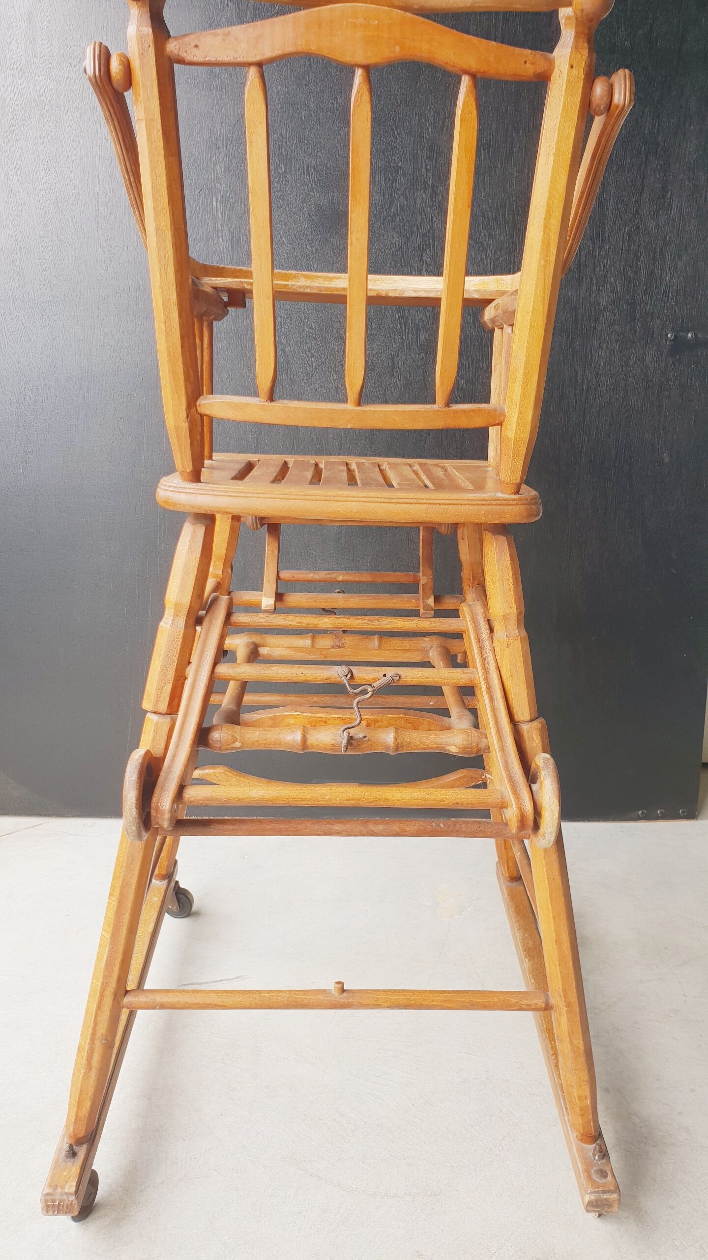 Vintage transformable baby high chair