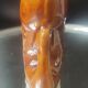 Carafe and glasses "Fish" Amber Ceramic Vintage USSR era