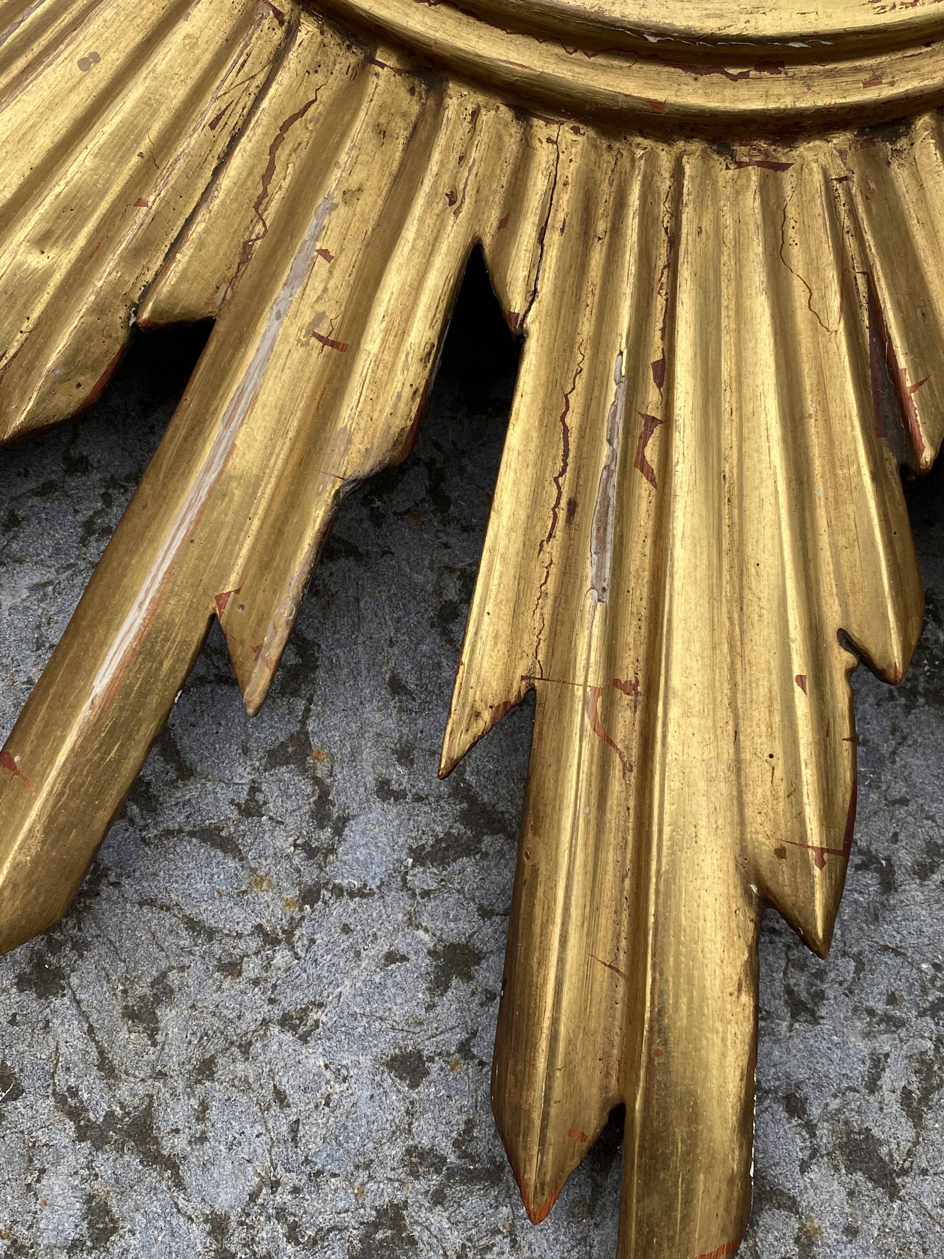 Genuine antique sun mirror