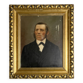 Portrait, XIXe siècle, huile sur toile