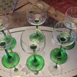 Glasses of white wine from Alsace