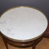 Coffee hot water bottle table in mahogany and brass XX