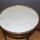 Coffee hot water bottle table in mahogany and brass XX