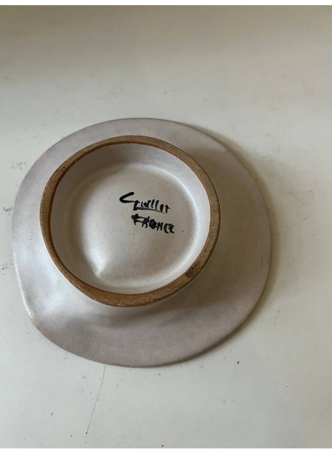 Coupelle en céramique Dominique Guillot Vallauris 1960