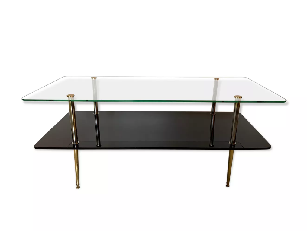 Glass coffee table 50s/60s
