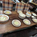 Entire dinner service in Gien, Etna model