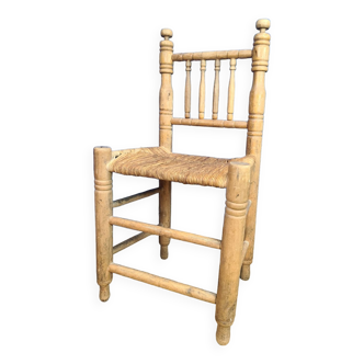 Old straw chair