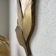 Brass flower oval mirror 1960