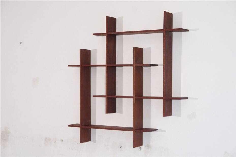 Vintage Scandinavian teak shelf 1960