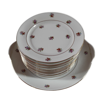 Porcelain dessert service