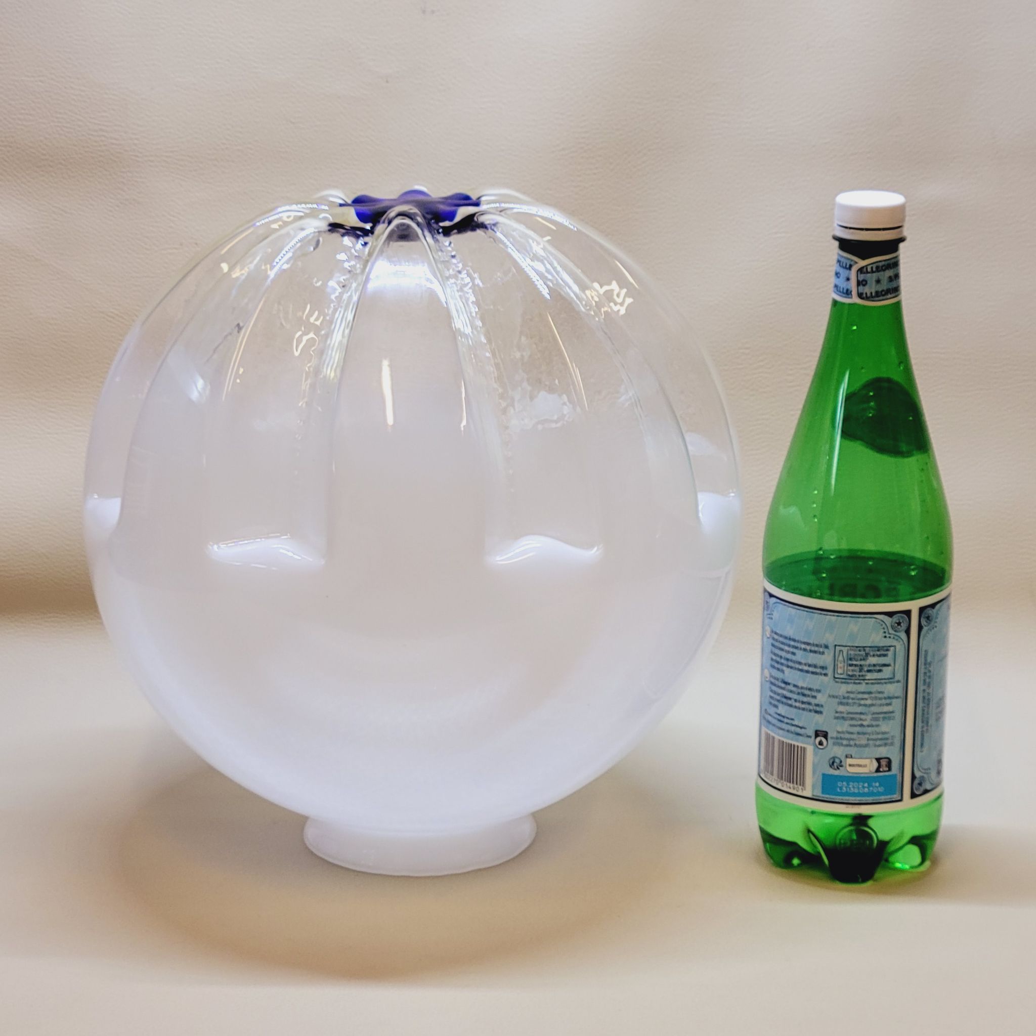 Globe Ball For Pendant Or Floor Lamp Vintage Mazzega Italy 1970 30cm