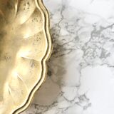 Set of 3 vintage cups in the shape of gold brass flowers